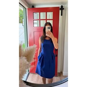 J.Crew Sleeveless Tulip Dress Blue Size 0 NWT